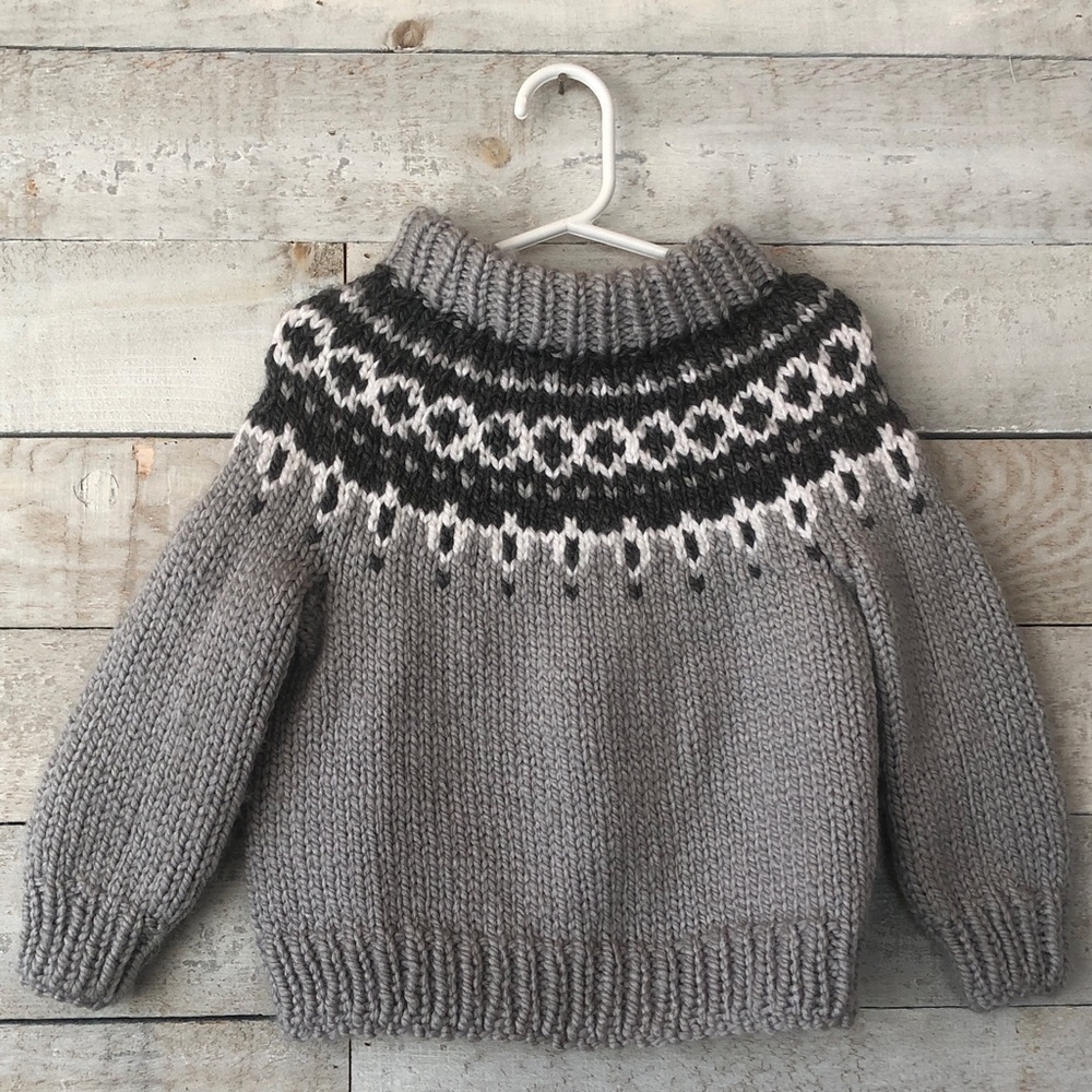 Hand knit Fair Isle sweater